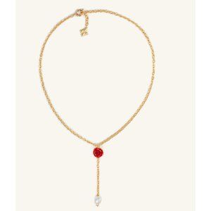 NWT Patricia Nash English Rose Carved Y Necklace $69